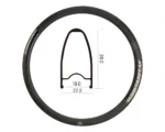 Alloy Disc Brake Rim H38×700C 24h F/V