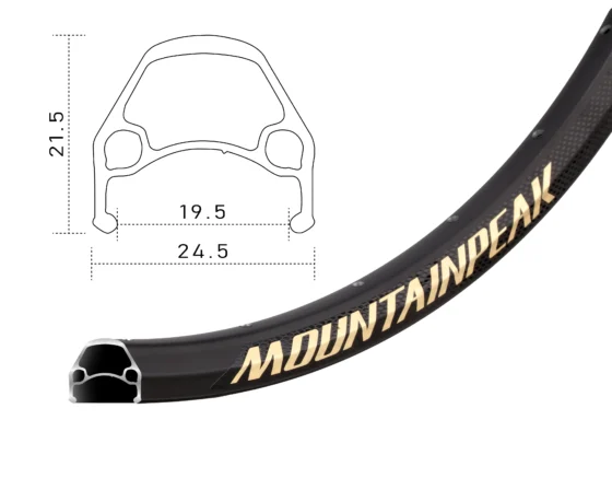 Alloy Disc Brake Rim 32h A/V